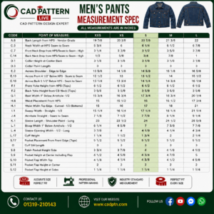 Jacket CAD Pattern | Production Ready Digital Garment Pattern