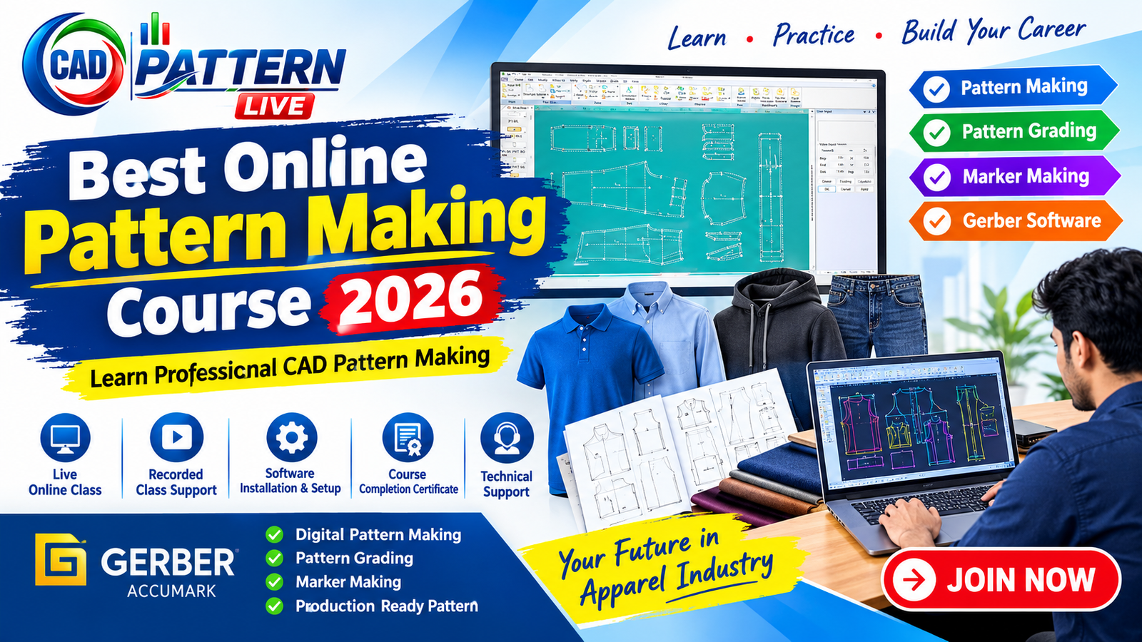 Best Online Pattern Making Course 2026 | Professional CAD Pattern