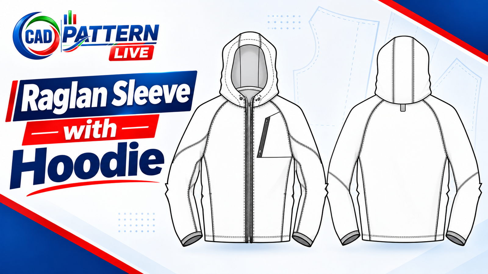 Raglan Sleeve with Hoodie Pattern Making | CAD Pattern Course 2026