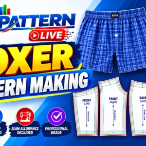 Boxer Pattern Making Course 2026 with Gerber CAD Software