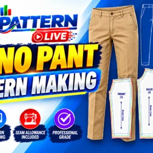 Chino Pant Pattern Making Course 2026 with Gerber CAD Software
