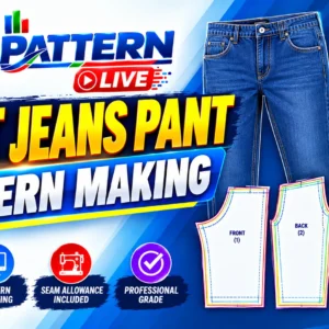 Denim Jeans Pant Pattern Making Course 2026 with Gerber CAD Software
